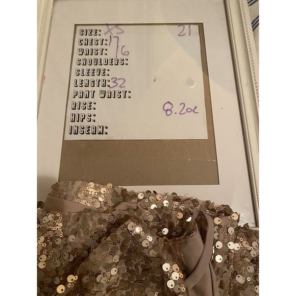 Xhilaration Fab Ladies Gold Nude Sequin Dress Cocktail Party Size XSmall NWT! - Picture 8 of 8